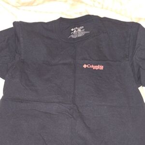 Columbia Kids Black Tee with Red Logo